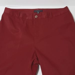 BANANA REPUBLIC  crimson red straight leg pants SZ 10.